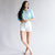 Love Story Distressed Shorts by Kancan // White