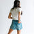 Cali Distressed Button Fly Girlfriend Shorts