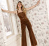 Button Down Corduroy Jumpsuit
