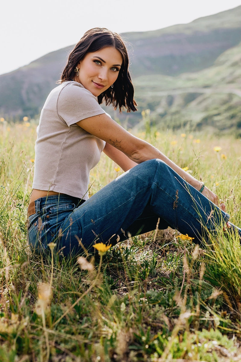 Judy Blue Dark Wash High Waisted Stra