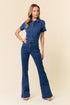 Studio Chic Boot Cut Denim Jumpsuit