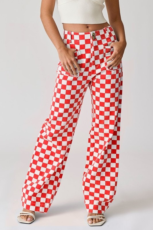 Think Again Checkered Trousers – Hashtag DNA Think Again Checkered Trousers – Hashtag DNA