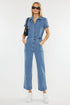 Iconic Cropped Denim Jumpsuit