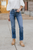 The KanCan High Rise Slim Straight Double Button Jeans