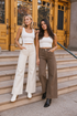 Claire Front Pocket Wide Leg Denim
