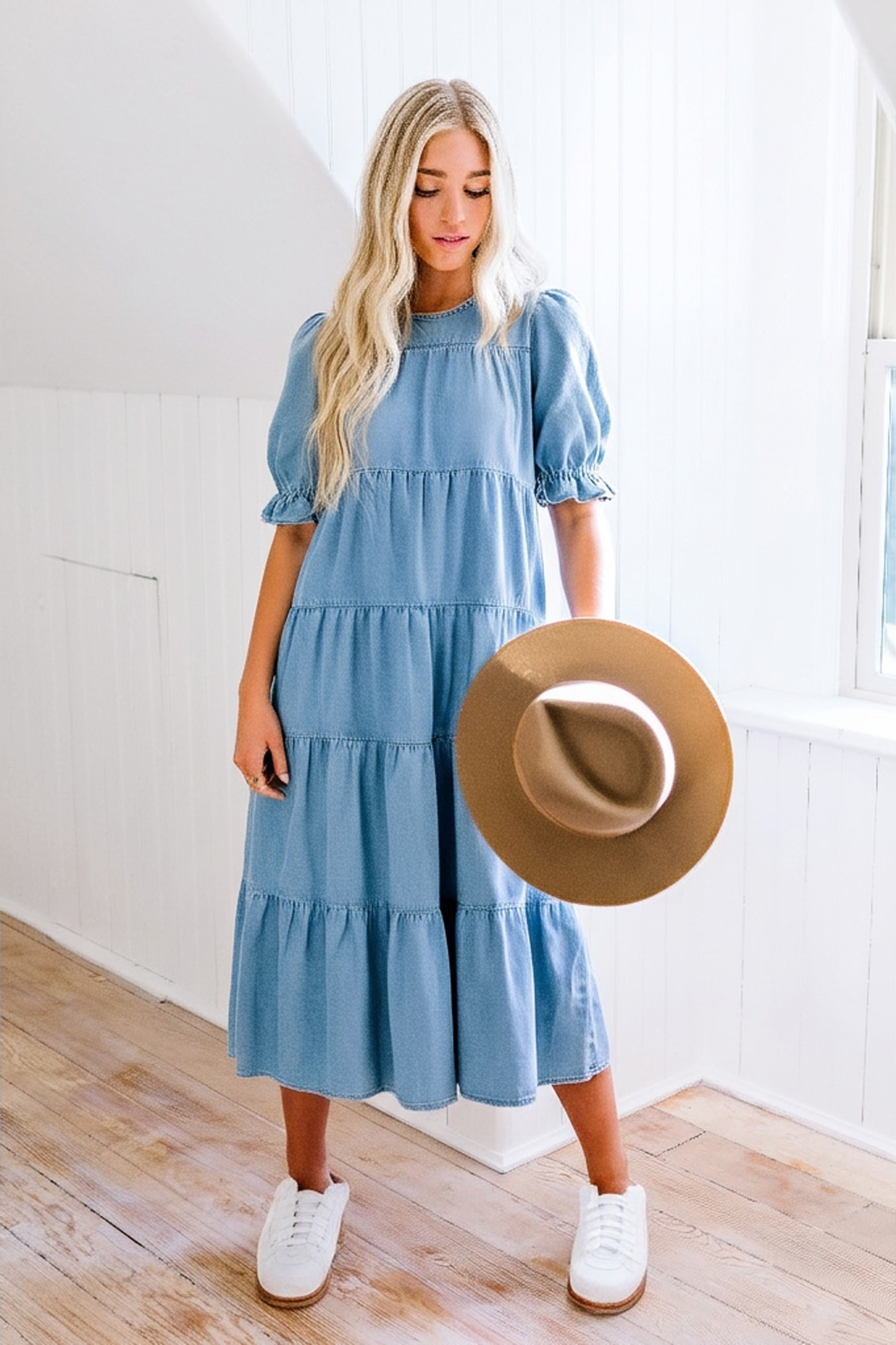 Bohemian Denim Dream Dress // Blue Denim XS 00-2