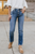 The KanCan High Rise Slim Straight Double Button Jeans