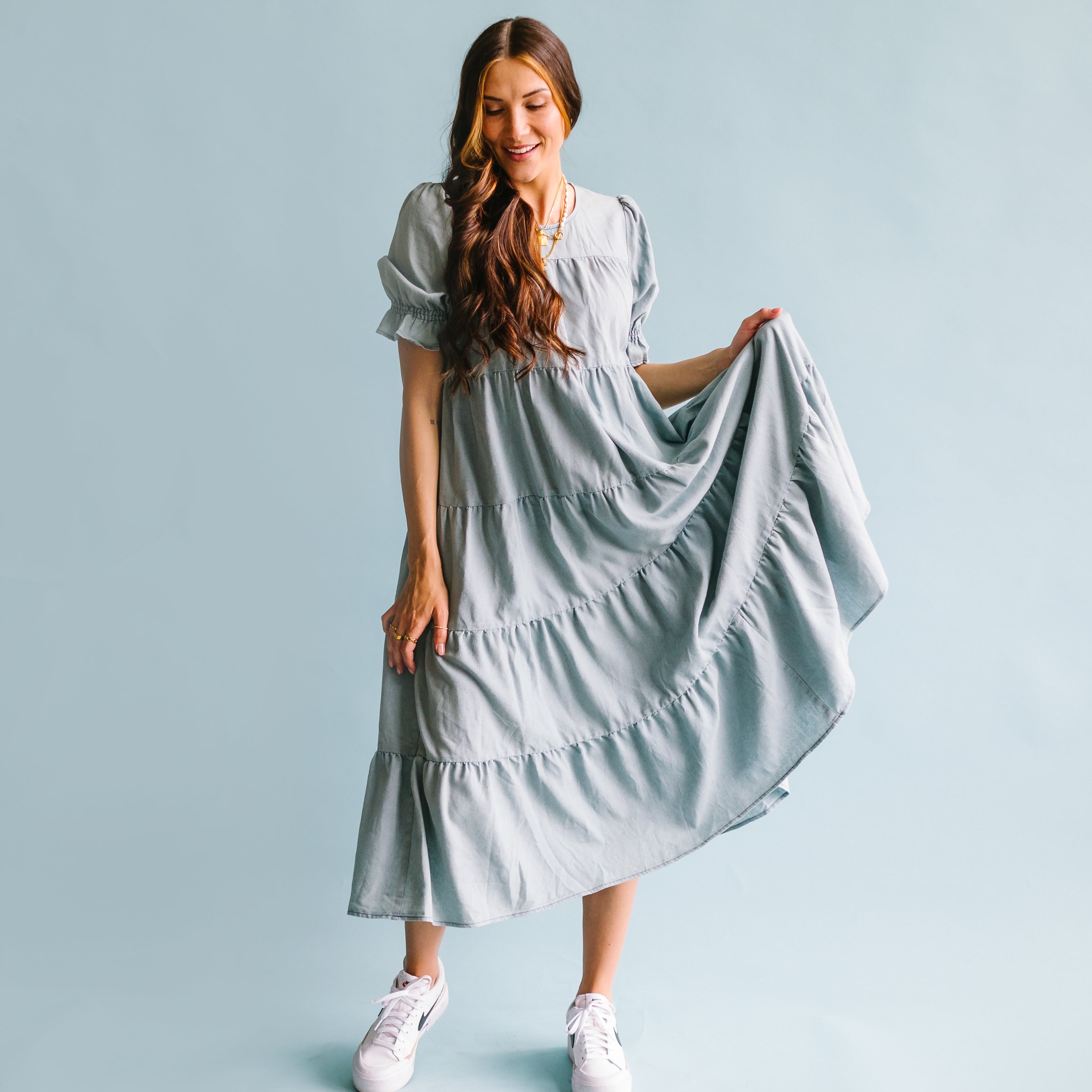 bohemian dreams dress Bohemian Dream Dress // Light Denim XL 12-16