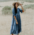 Bohemian Denim Dream Dress // Blue Denim