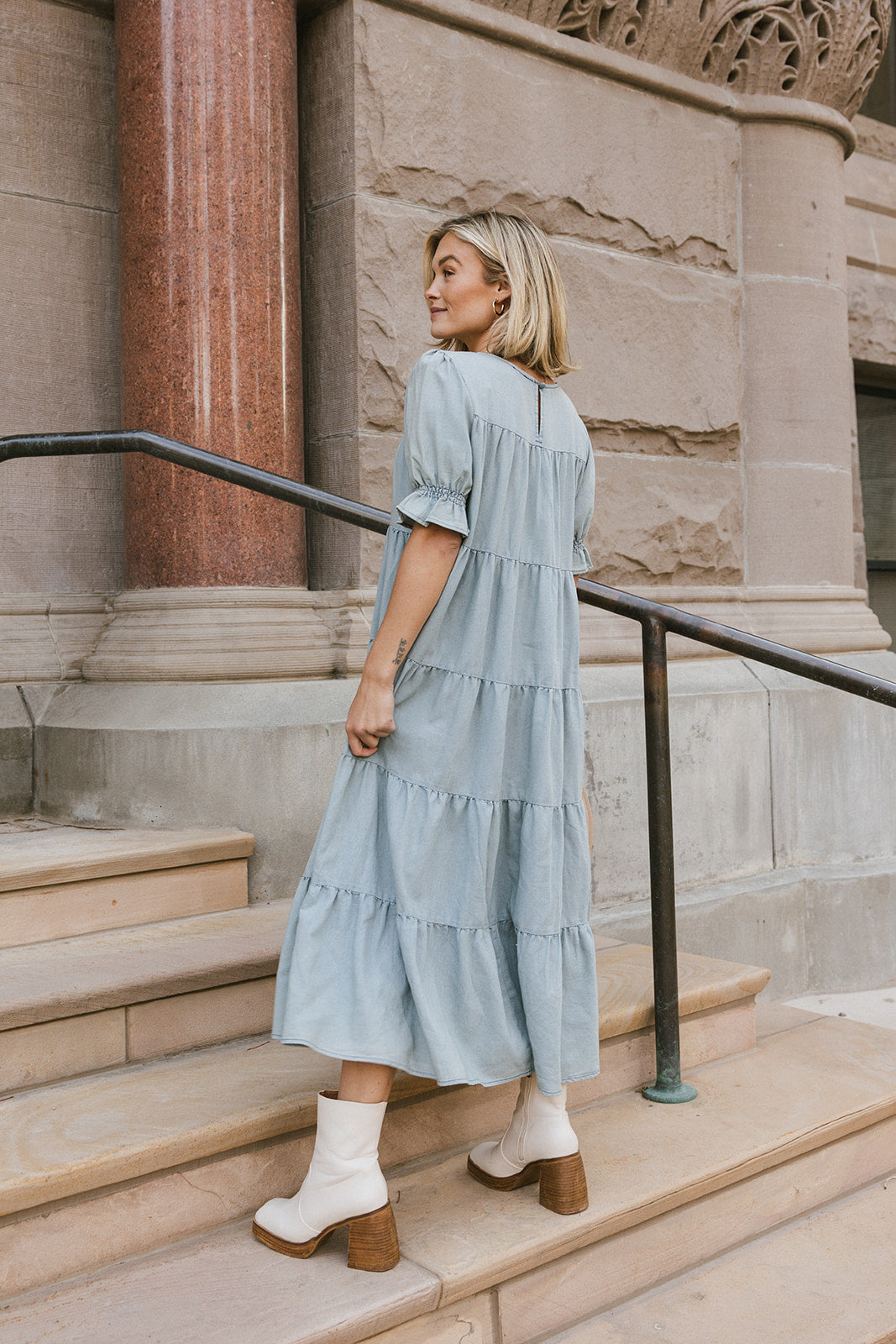 Bohemian Dream Dress // Light Denim Large 8-12 Bohemian Dream Dress // Light Denim Large 8-12