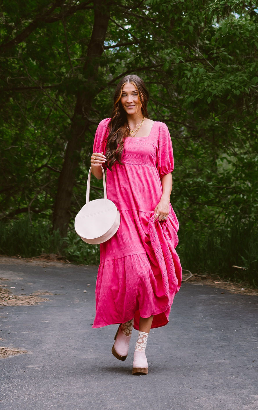 Golden Rule Maxi Dress // Hot Pink Small 0-4 Golden Rule Maxi Dress // Hot Pink Small 0-4