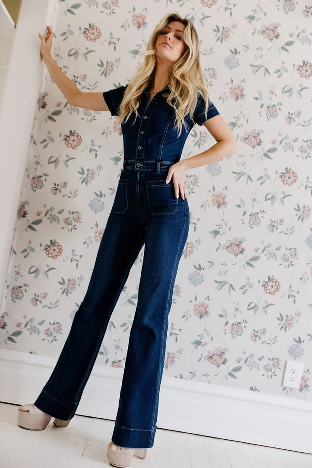 Hashtag DNA Ari Oldskool Denim Jumpsuit Hashtag DNA Ari Oldskool Denim Jumpsuit
