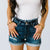 Bad Blood Fray Detail Shorts by Kancan