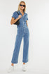 How to be an Icon Cropped Denim Jumpsuit