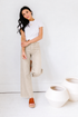 Claire Front Pocket Wide Leg Denim