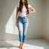 Love Me Straight Leg KanCan Jeans in Light Wash