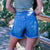 Kona High Rise Frayed Shorts by KanCan