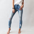 Think Twice Kancan Light Wash Distressed Skinny