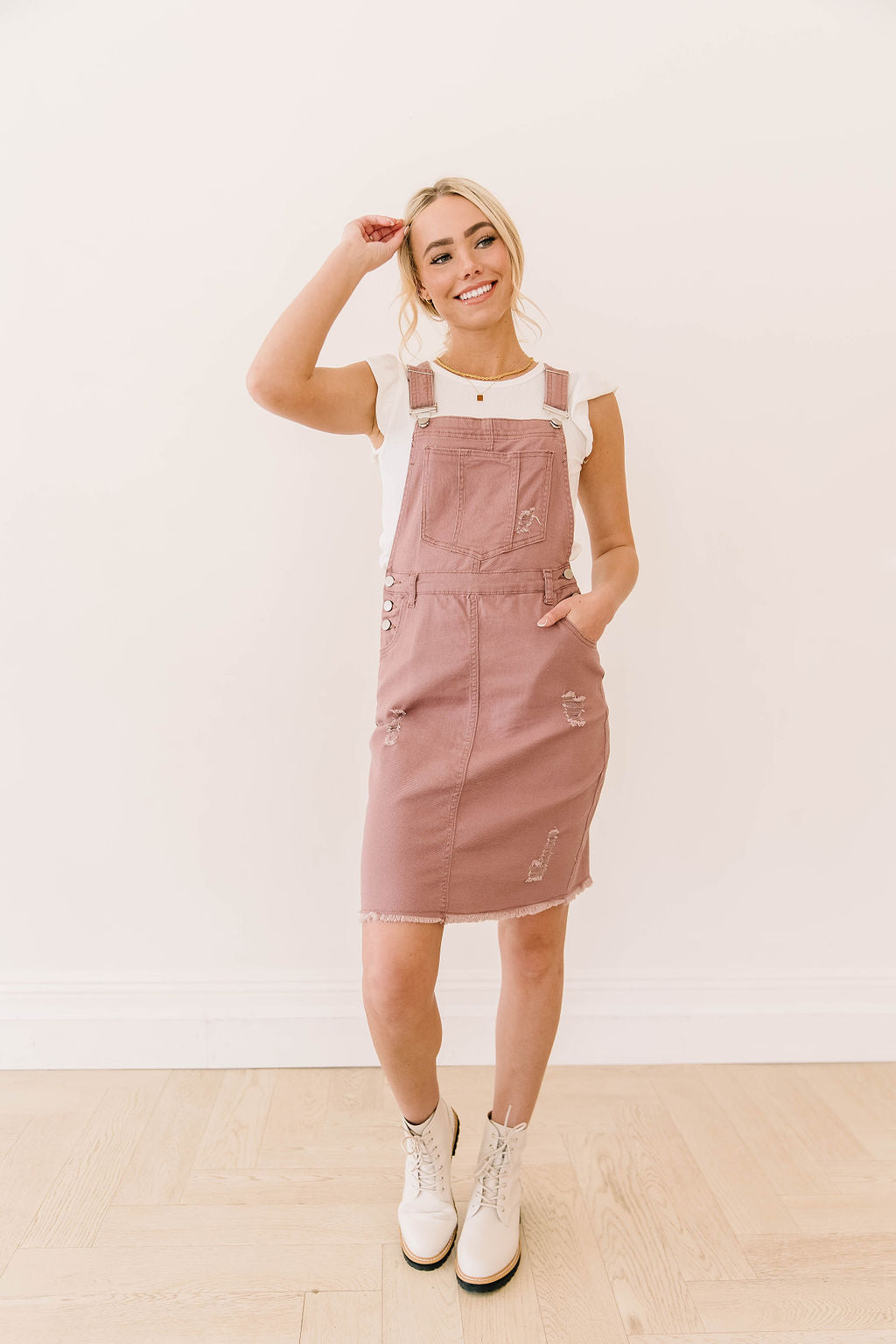 pink denim dungaree dress Reworked Vintage Y2K Dungaree Dress in White and Pink - 2000s Upcycled Denim Micro Skirt - Pinafore Style Hand Painted Jeans Dress - Size M