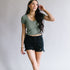 Love Story Distressed Shorts by Kancan // Black