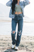 Cobain High Rise Boyfriend Jeans by KanCan in Dark Wash