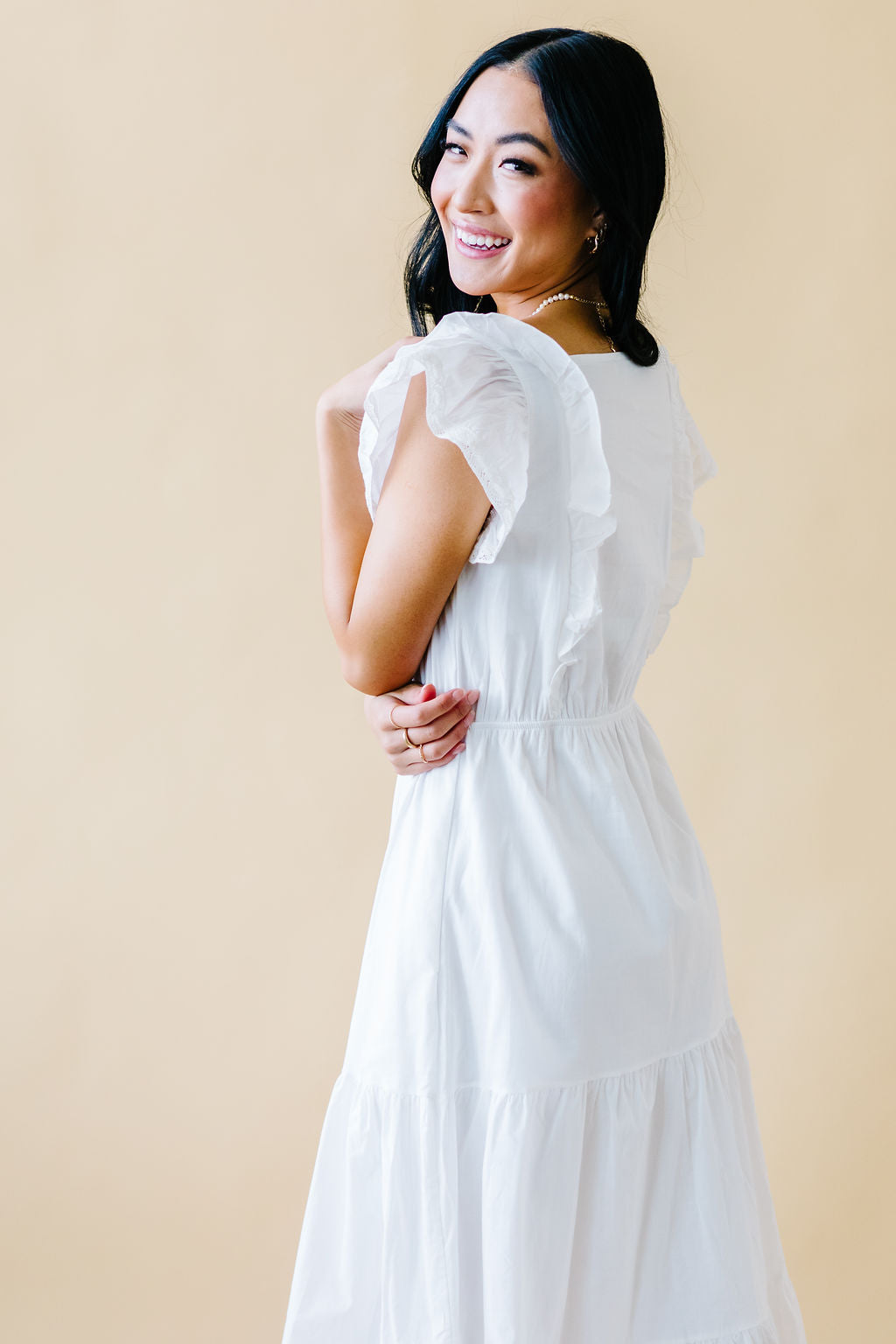 Kensington Lace Detail Maxi in Ivory Large 8-12 Kensington Lace Detail Maxi in Ivory Large 8-12
