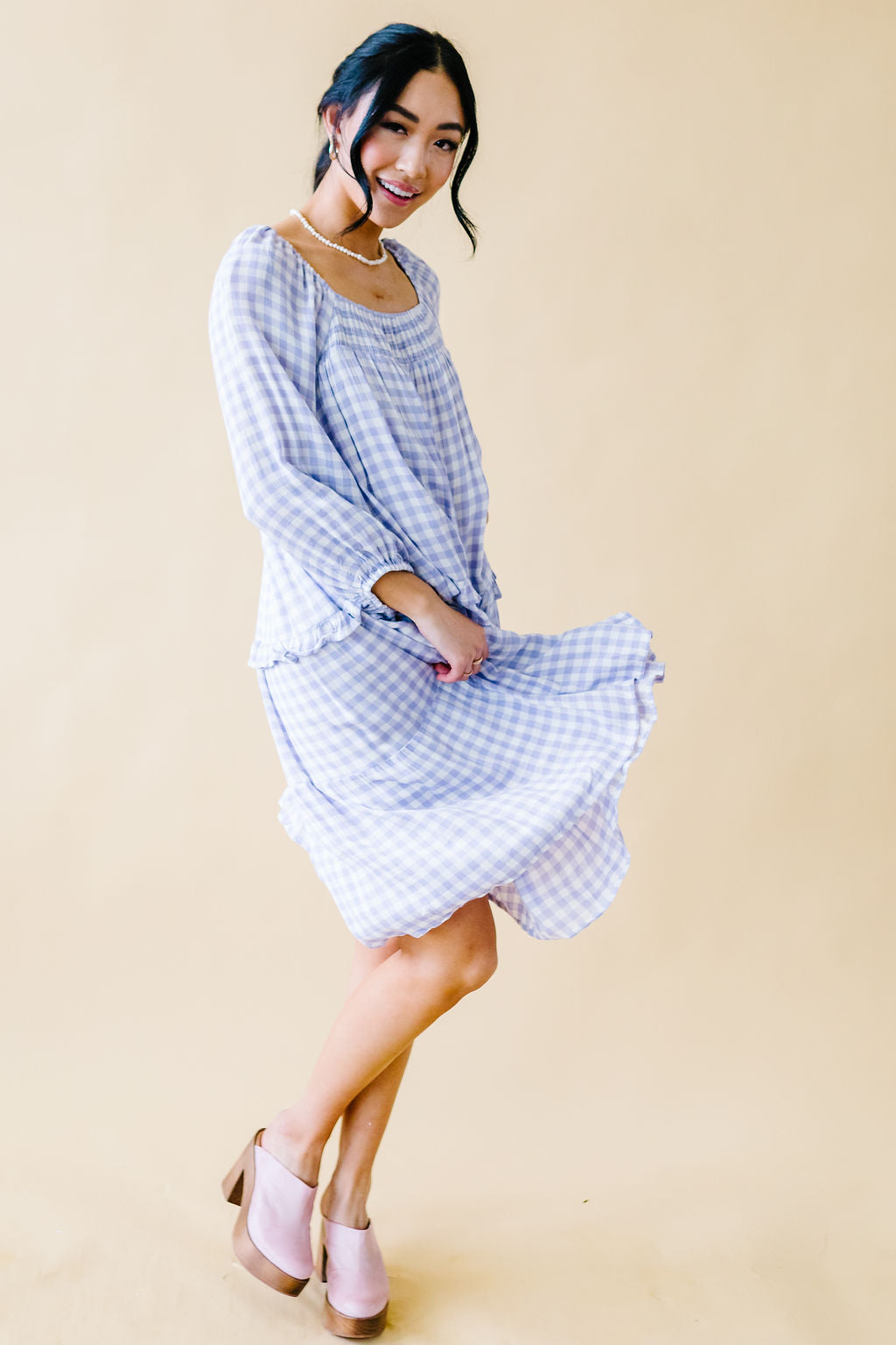 Thing Called Love Gingham Dress Lilac / Medium Thing Called Love Gingham Dress Lilac / Medium
