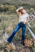 In the Spotlight Kancan Denim Flares in Dark Wash