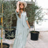 Evermore 3/4 Sleeve Tiered Maxi Dress