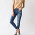 Magnetic Kancan Dark Wash Distressed Skinny