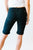 Not Alone Distressed Kancan Bermuda Shorts in Black