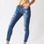 Magnetic Kancan Dark Wash Distressed Skinny